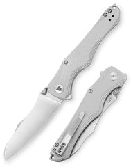 Triton-03 Thumb Stud, 3,89" Front Flipper 14C28N Lâmina de aço, cabo G10, design Sebastian Irawan