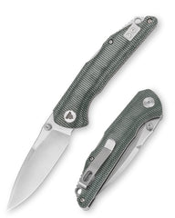 Складаний ніж Arae-04G Back Lock EDC, лезо 3,3 дюйма зі сталі 14C28N, ручка з мікарти