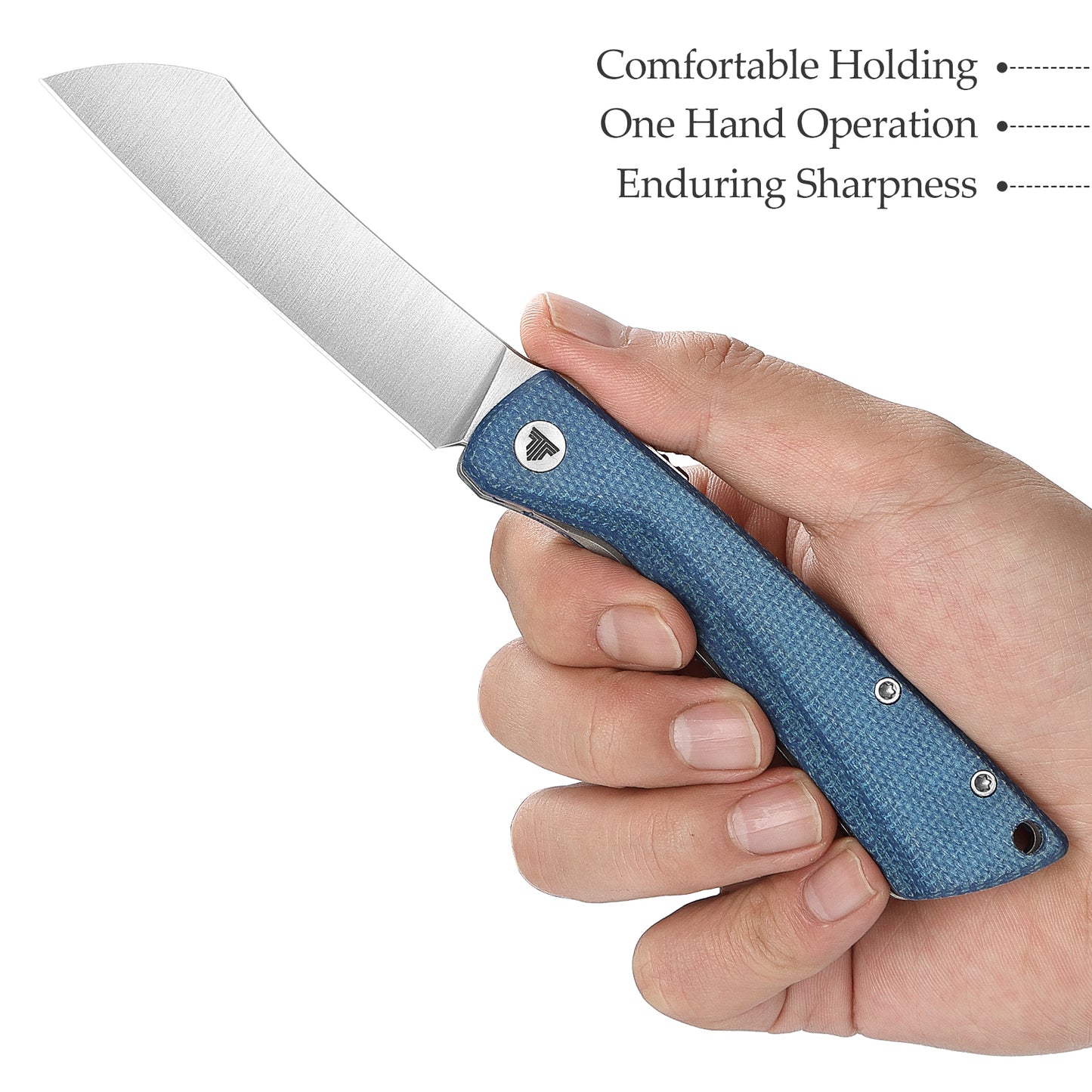 Norma-04L Higonokami Pocket Knife,3.3" 14C28N Steel,Micarta Handle