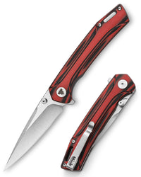 Volans-03RB Thumb Stud,3.26" 154CM Steel,Layers G10 Handle
