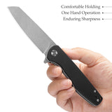 Dickybird-BG Liner Lock EDC Folding Pocket Knife 2.99'' 14C28N Steel Blade,G10 Handle