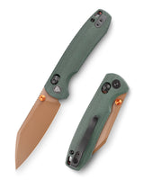Firefly-GM Crossbar Lock EDC Folding Pocket Knife,2.99" 14C28N Steel Blade,Micarta Handle