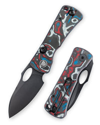 Andromeda-04B Liner Lock EDC Faca dobrável, lâmina de aço 2,04" 14C28N, cabo Micarta