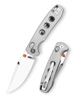 Butterfly Ultra-M Crossbar Lock EDC Folding Pocket Knife,2.99'' Mirror Finished M390 Steel Blade,Titanium Handle