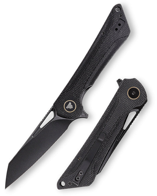 Monoceros-04B Liner Lock Pocket Folding Knfe,3.38" 14C28N Steel Blade,Micarta Handle