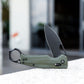 Sagitta-04G,Axis Lock Karambit Folding Pocket Knife,2.95" 14C28N Steel,Green Micarta Handle