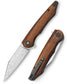 Lynx-01 Liner Lock,3.66" 110 Layers Damascus Steel,Ironwood Handle with Reversible Clip