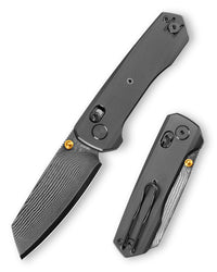 Scarab Ultra-BTD Crossbar Lock EDC Folding Pocket Knife,2.99" ZDP-189 Steel Blade,Titanium Handle