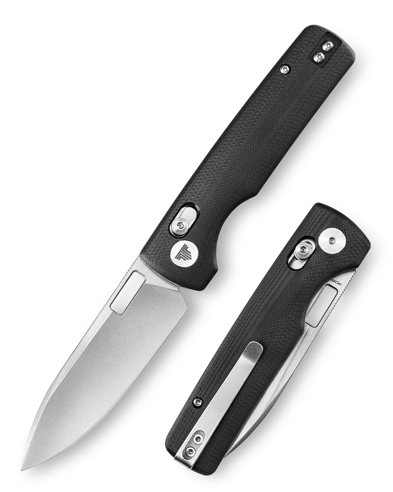 Sabretooth-BG Crossbar Lock Folding Pocket Knife,3.4'' 14C28N Steel Stonewashed Satin Blade, G10 Handle,
