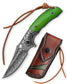 Puppis-02G Liner Lock，3.5'' 67 Layesrs Damascus Steel Blade，Steel Bolster & Bone Handle