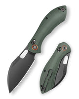Batwing-GM Crossbar Lock Folding Pocket Knife,3.4'' 14C28N Steel Blade,Micarta Handle