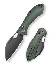 Batwing-GM Crossbar Lock Folding Pocket Knife,3.4'' 14C28N Steel Blade,Micarta Handle