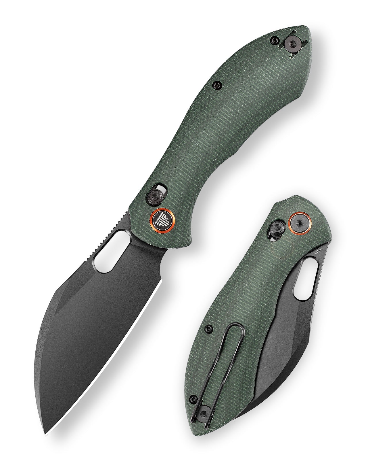 Batwing-GM Crossbar Lock Folding Pocket Knife,3.4'' 14C28N Steel Blade,Micarta Handle