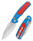 Hornet-08L Axis Lock EDC Folding Pocket Knife,3.34" 14C28N Steel Blade,Aluminium Handle