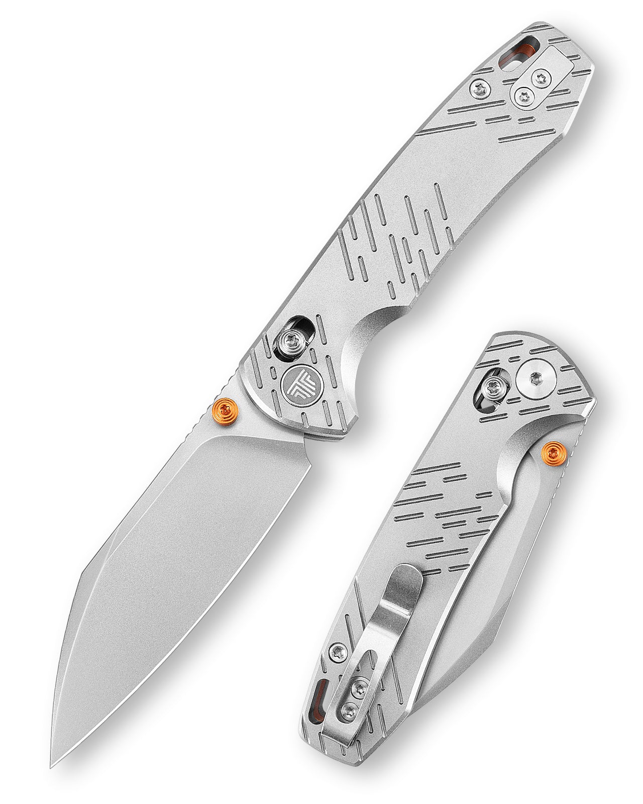 Firefly Ultra-S Crossbar Lock EDC Folding Pocket Knife,2.99" M390 Steel Blade,Titanium Handle