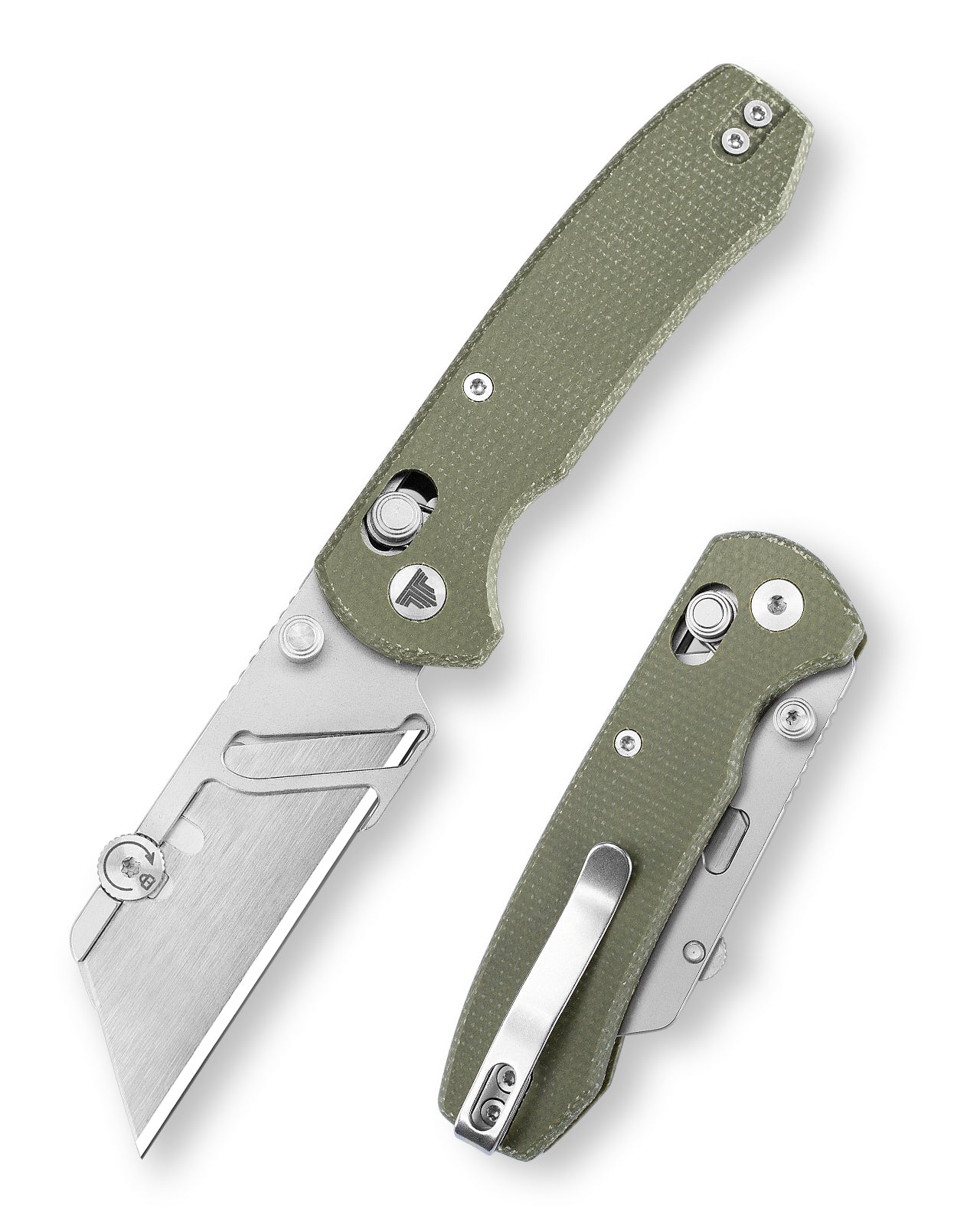 Puppy GM Crossbar Lock EDC Folding Pocket Knife,2.62'' SK5 Blade,Micarta Handle