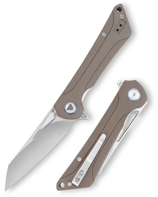 Monoceros-03D Liner Lock Pocket Folding Knfe,3.38" 14C28N Steel Blade,G10 Handle