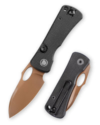 Andromeda-BM Button Liner Lock EDC Folding Knfe,2.3" 14C28N Steel Blade,Micarta Handle