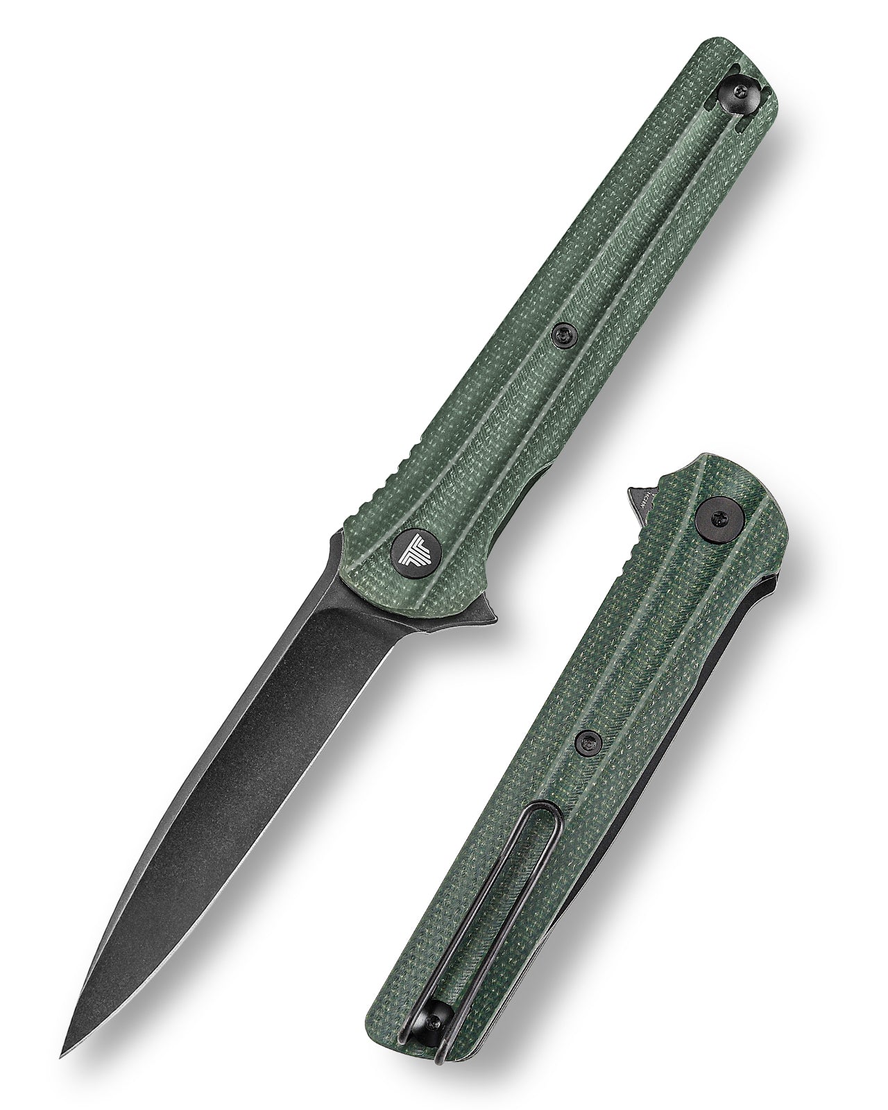 Seagu11-G Liner Lock  Folding Pocket Knife 3.4'' 14C28N Steel Blade,Micarta Handle