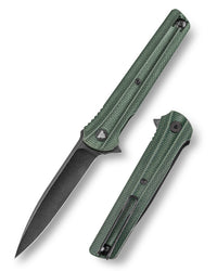 Seagu11-G Liner Lock  Folding Pocket Knife 3.4'' 14C28N Steel Blade,Micarta Handle