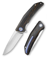 Phoenix-2  Liner Lock  Folding Pocket Knife 3.7'' M390 Steel  Blade,Damascus G10 Handle