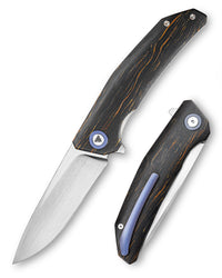 Phoenix-2  Liner Lock  Folding Pocket Knife 3.7'' M390 Steel  Blade,Damascus G10 Handle