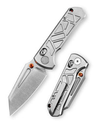 Skarn-W Crossbar Lock EDC Folding Pocket Knife,2.9'' M390 Steel Blade, Titanium Handle