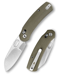 Lamb-03G Crossbar Lock EDC Folding Pocket Knife,N690 Steel Blade,G10 Handle