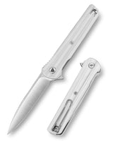 Seagu11-W Liner Lock  Folding Pocket Knife 3.4'' 14C28N Steel Blade,G10 Handle