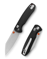 Firefly-BM Crossbar Lock EDC Folding Pocket Knife,2.99" 14C28N Steel Blade,Micarta Handle