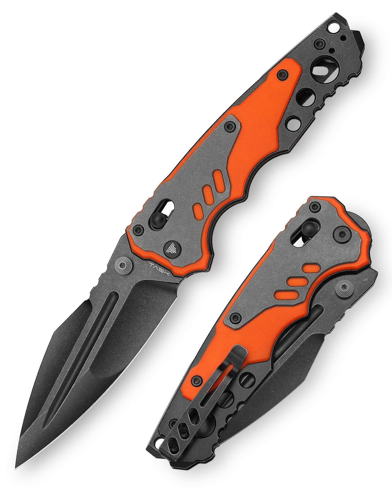 Intruder-03O Titanium and G10 Scale,Axis Lock,Thumb Stud,TASKnives Design