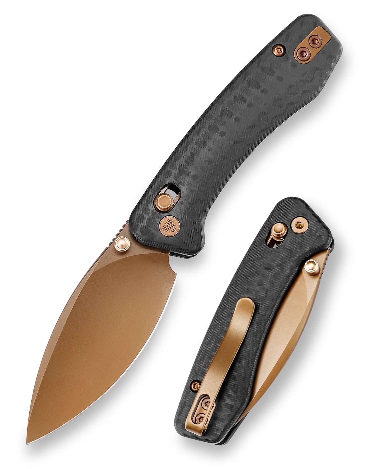 Koala-CG Crossbar Lock EDC Folding Pocket Knife,2.56'' N690 Steel Blade, Carbon Fiber G10 Handle