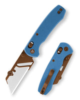 Puppy-LM Crossbar Lock EDC Folding Pocket Knife,2.62'' SK5 Steel Blade,Micarta Handle