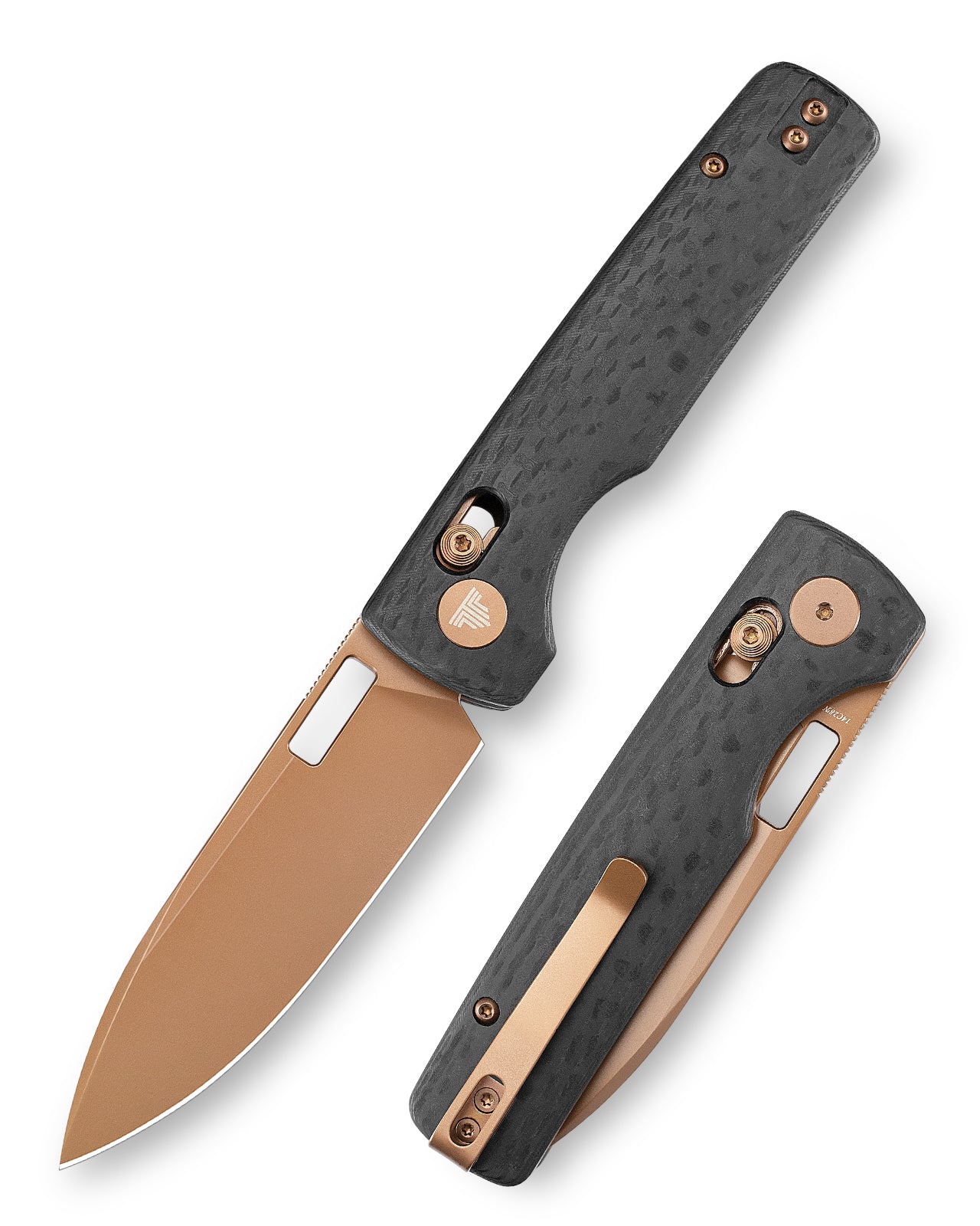 Sabretooth-CG Crossbar Lock Folding Pocket Knife,3.4'' 14C28N Steel Blade,  Carbon Fiber G10Micarta Handle