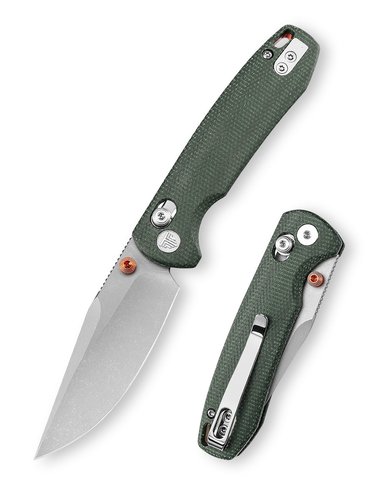 Butterfly-GM Crossbar Lock EDC Folding Pocket Knife,3.03'' 14C28N Steel Blade,Micarta Handle