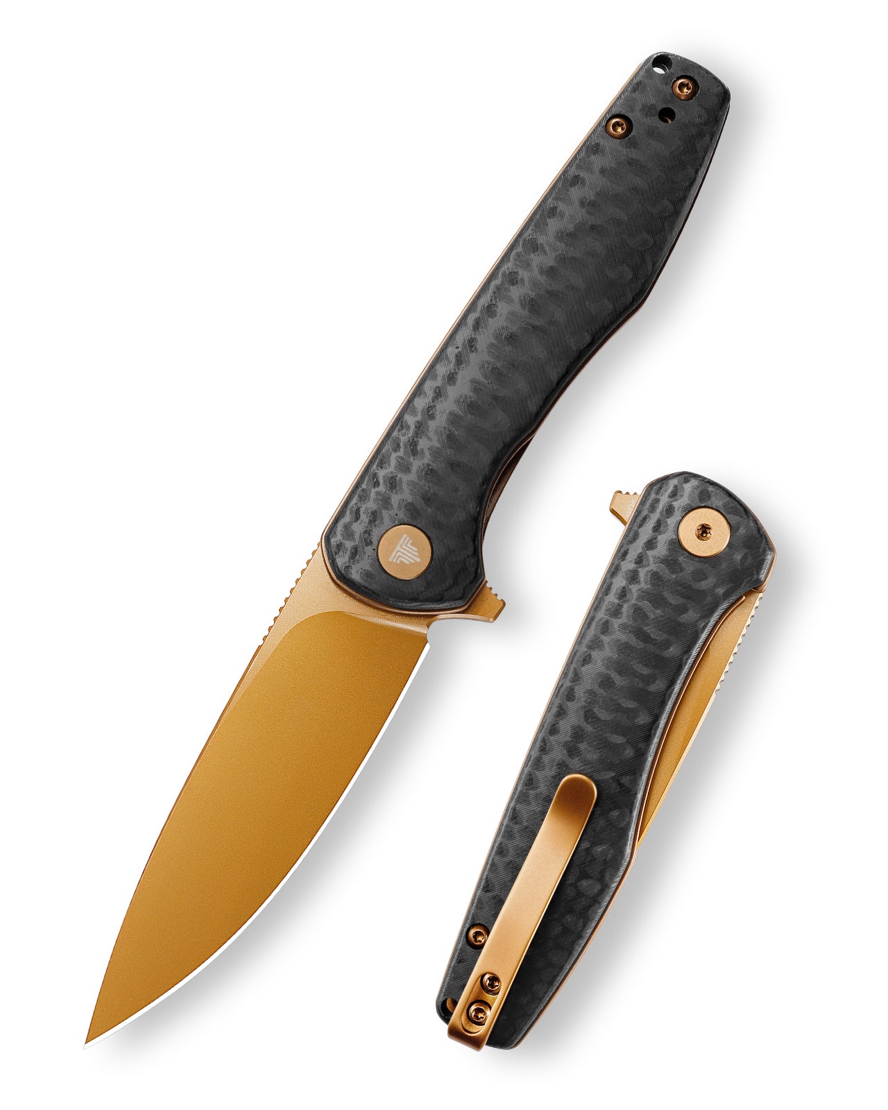 Hummingbird-CG Liner Lock EDC Folding Pocket Knife 2.99'' 14C28N Steel Blade,Carbon Fiber Style G10 Handle
