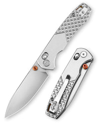 Dragonfly-O Axis Lock EDC Folding Pocket Knife, 2.99'' M390 Steel Blade, Titanium Handle