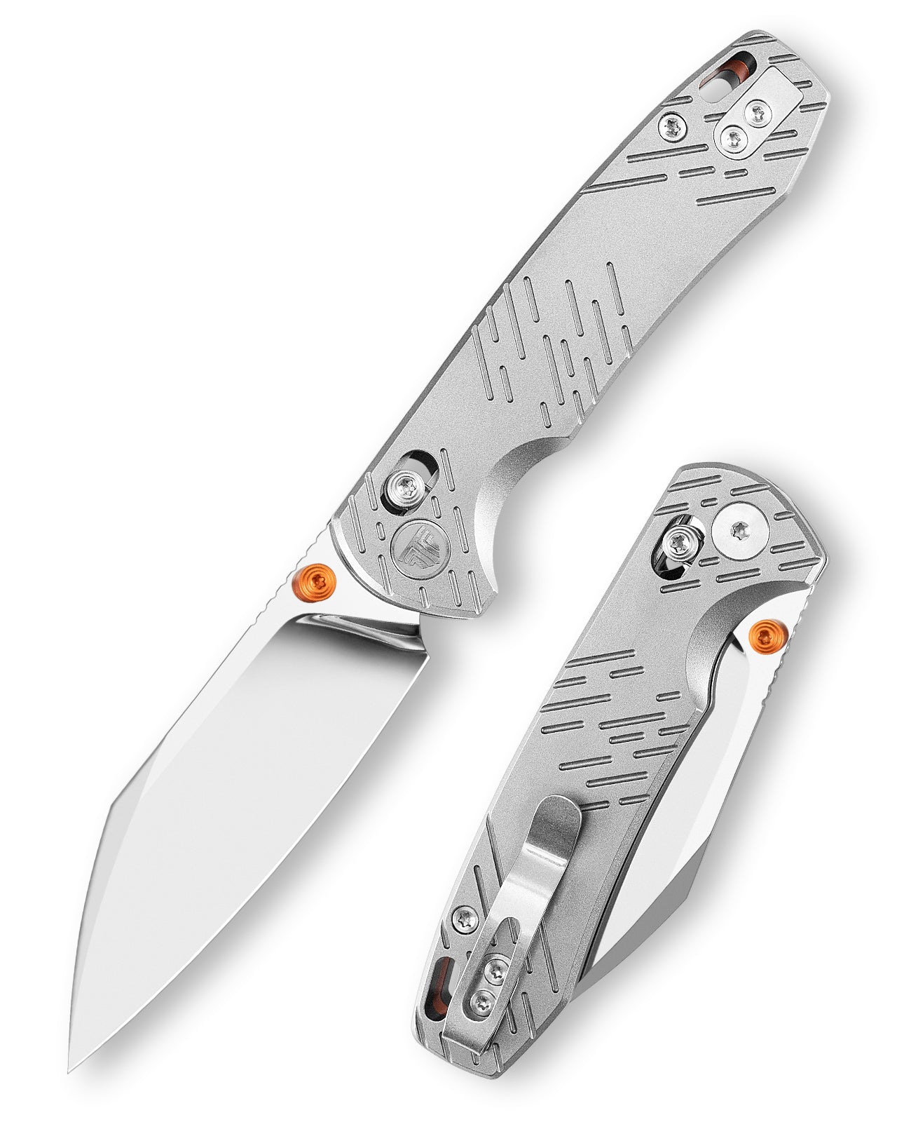 Firefly Ultra-M Crossbar Lock EDC Folding Pocket Knife,2.99" M390 Mirror Finished Steel Blade,Titanium Handle