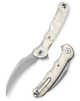 Lacerta-AL Liner Lock EDC Folding Pocket Knife 3.34'' 14C28N Steel Blade,Aluminum Foil Handle,Tiguass Design