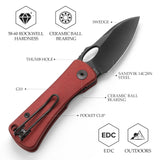 Andromeda-03RG Liner Lock EDC Folding Knfe,2.04" 14C28N Steel blade,G10 Handle