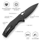 Corvus-04B,Button Lock Pocket Folding Knfe,3.16'' 14C28N Steel blade,Micarta Handle,Hydra Design