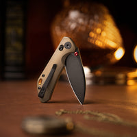 Hornet-04G Axis Lock EDC Canivete Dobrável, Lâmina de Aço 14C28N de 3,34", Cabo Micarta