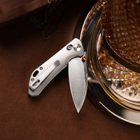 Hornet-04G Axis Lock EDC Canivete Dobrável, Lâmina de Aço 14C28N de 3,34", Cabo Micarta