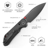Складаний кишеньковий ніж Hornet-04G Axis Lock EDC, лезо 3,34 дюйма зі сталі 14C28N, ручка з мікарти