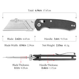 Puppy BM Crossbar Lock EDC Folding Pocket Knife,2.62'' SK5 Blade,Micarta Handle