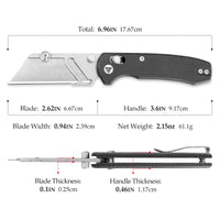 Puppy BM Crossbar Lock EDC Folding Pocket Knife,2.62'' SK5 Blade,Micarta Handle