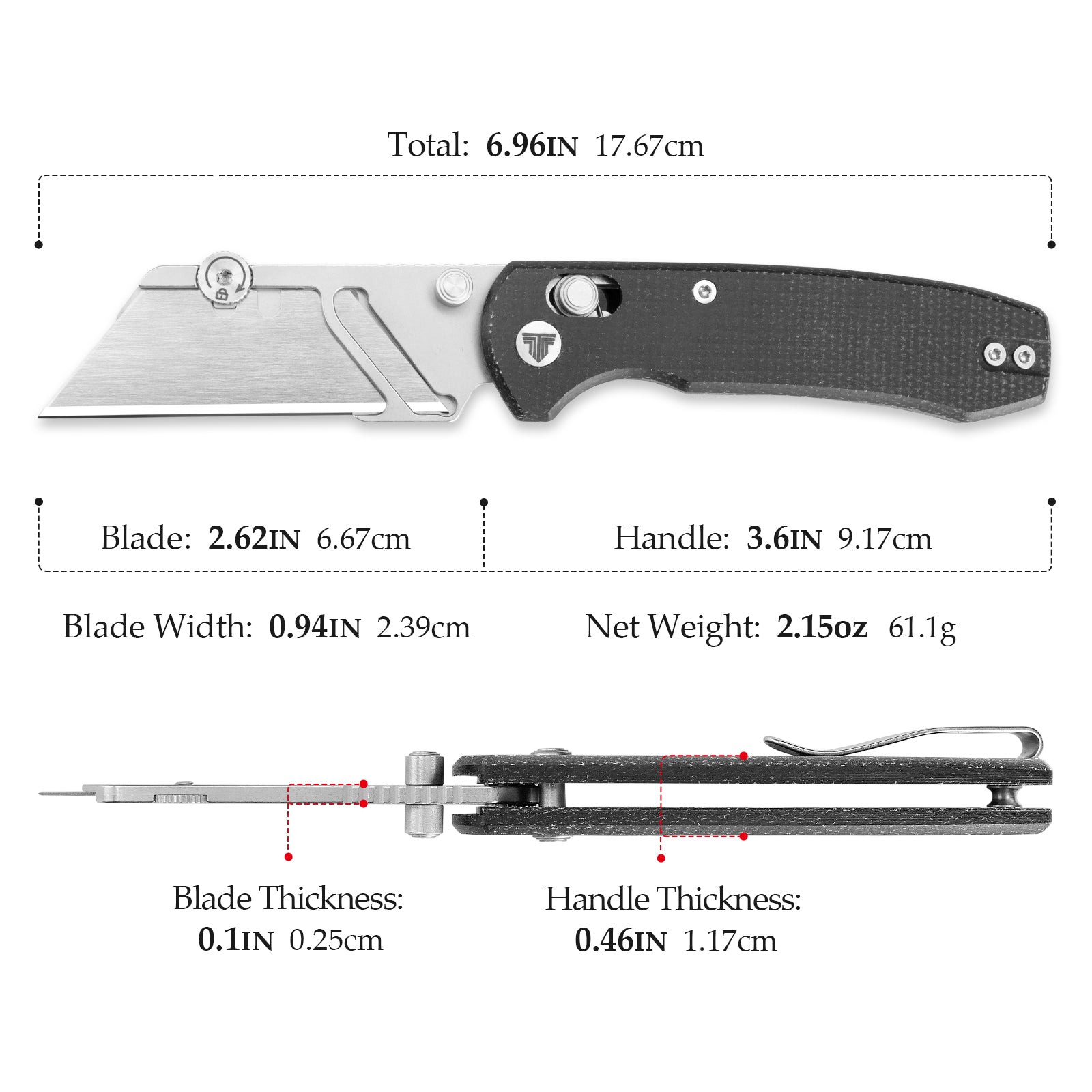 Puppy BM Crossbar Lock EDC Folding Pocket Knife,2.62'' SK5 Blade,Micarta Handle