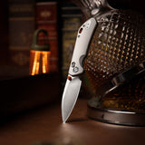 Hornet-04G Axis Lock EDC Canivete Dobrável, Lâmina de Aço 14C28N de 3,34", Cabo Micarta