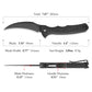 Lacerta-04B Liner Lock EDC Folding Pocket Knife 3.34'' 14C28N Steel Blade,Black Micarta Handle,Tiguass Design