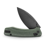 Koala-G Crossbar Lock EDC Folding Pocket Knife,2.56'' N690 Steel Blade, Micarta Handle, Green